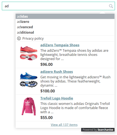 Search example