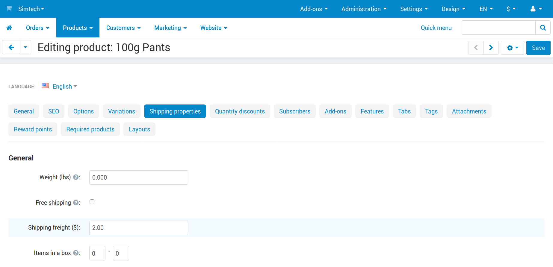 Shipping cost per item in CS-Cart and Multi-Vendor.