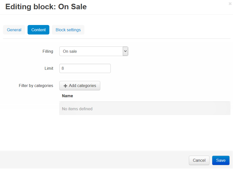 Editing block