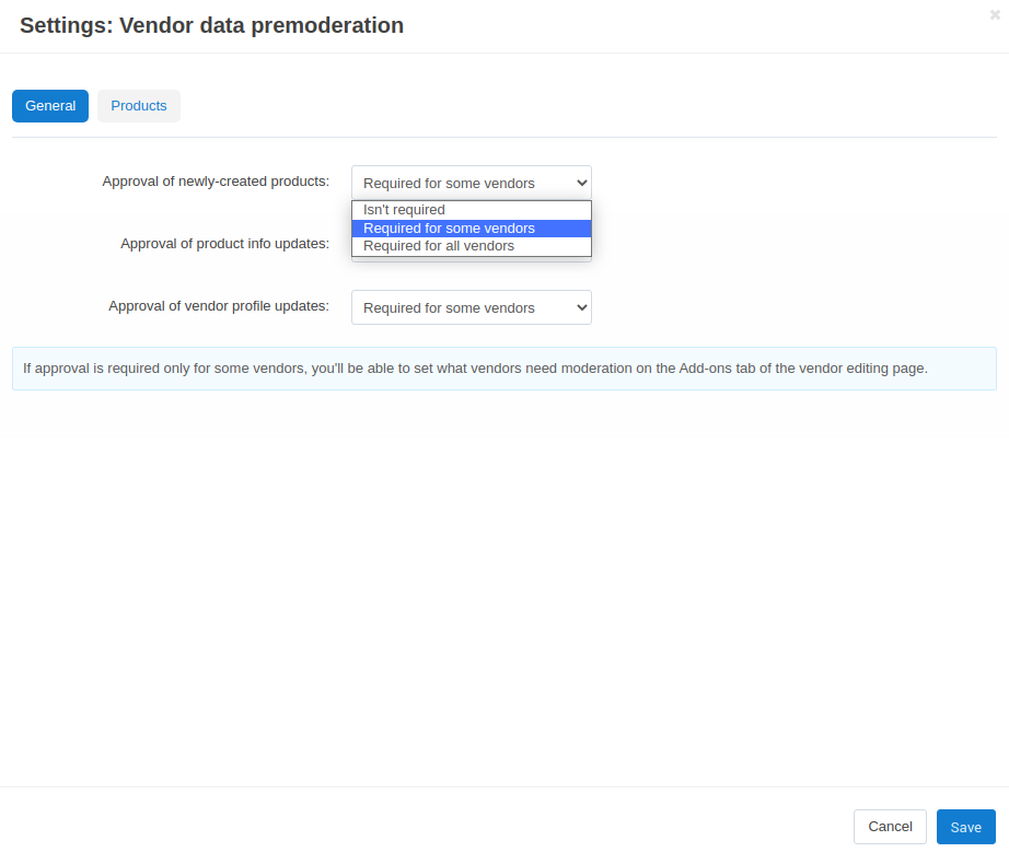 Add-on settings