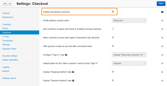 Disable anonymous checkout under Settings → Checkout, if you want all your customers to register and log in before they can place an order.