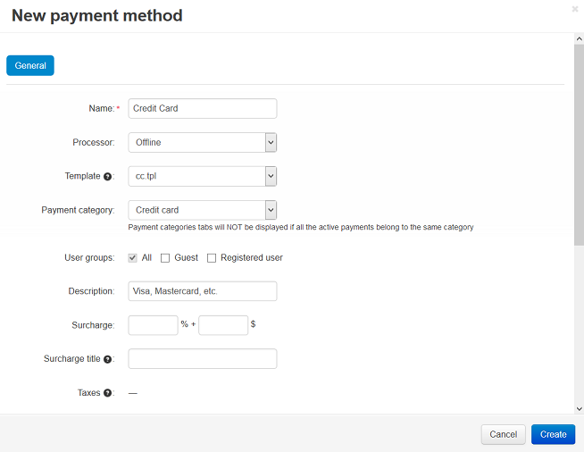 Set up the Offline Payment