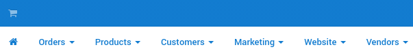 The Store Operations panel allows you to manage your products, orders and customers.
