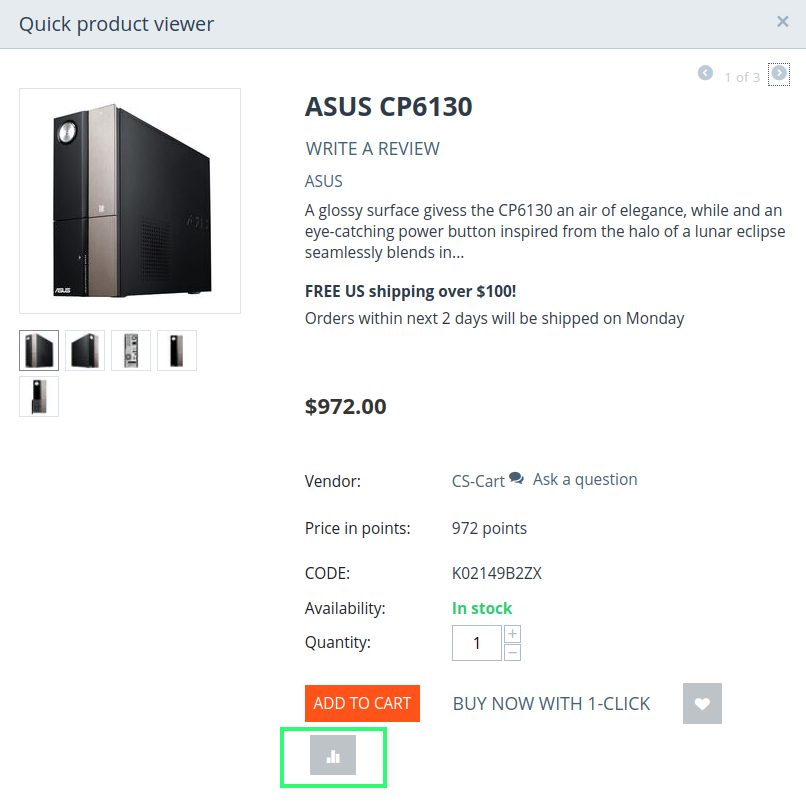 If product comparison is allowed, any product can be added to comparison list.