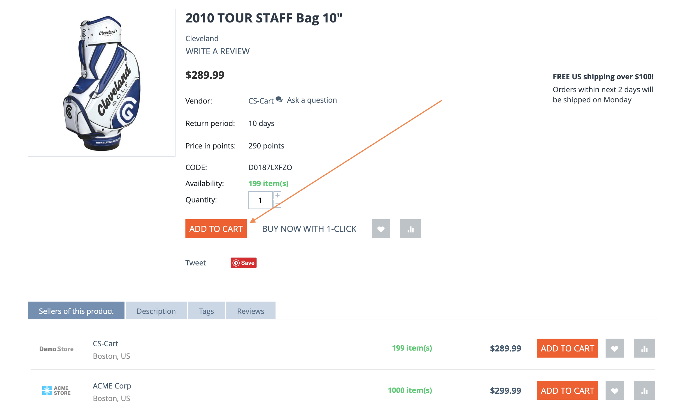 Users can add the default common product right away.