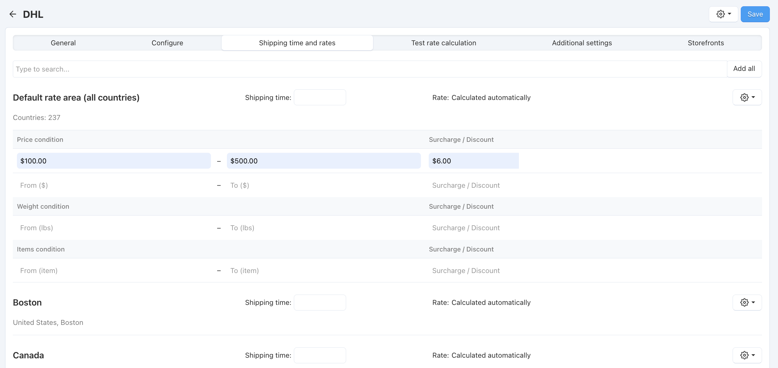 Additional shipping charges for real-time shipping methods in CS-Cart and Multi-Vendor.