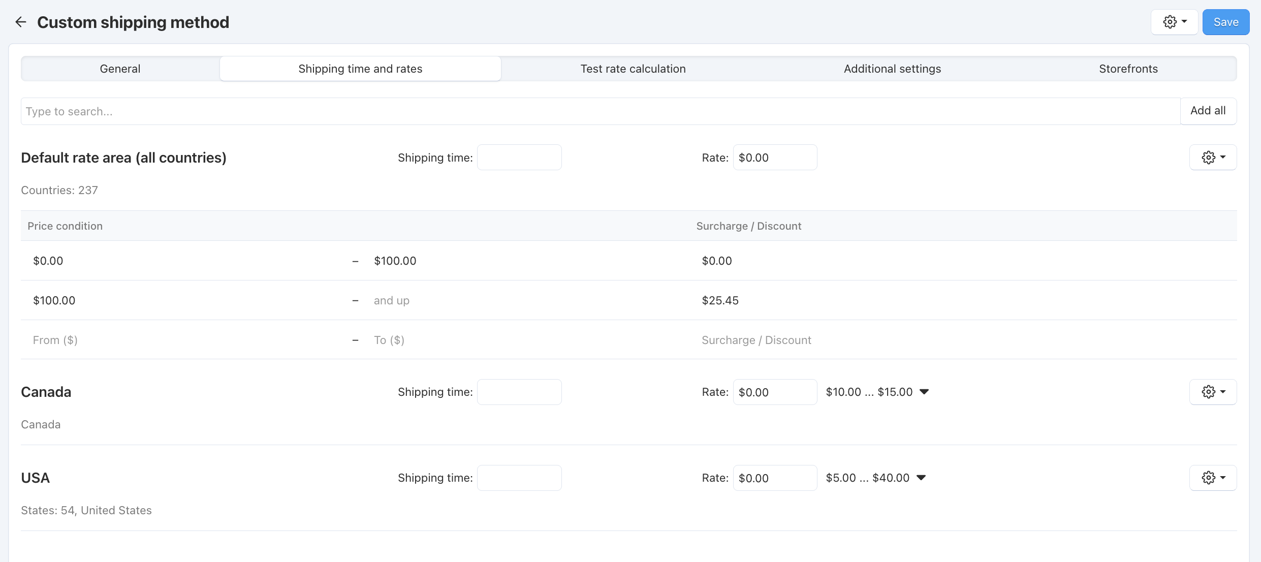 CS-Cart and Multi-Vendor allow you to specify additional charges for real time shipping methods.