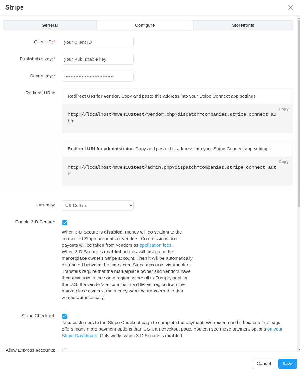 The Google Pay button on the product page added via the Stripe Payments add-on.