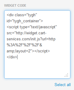 Widget code