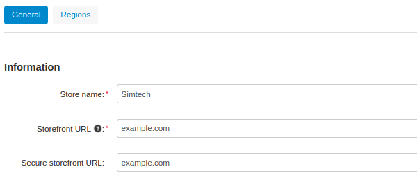 Update the URL and secure URL of your storefront.