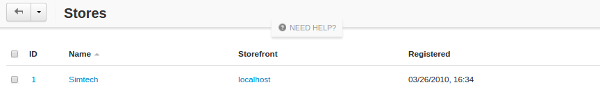Select your storefront.