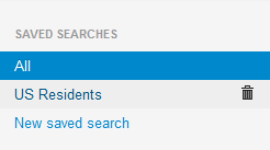 Use the Advanced search and save your search patterns to optimize your workflow.