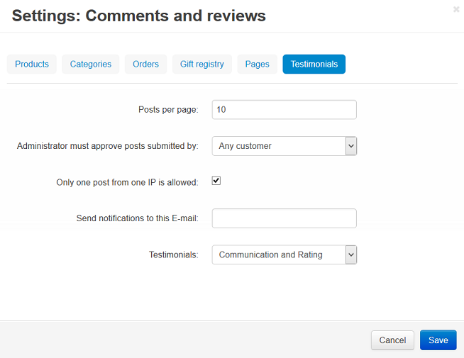 Comments and reviews