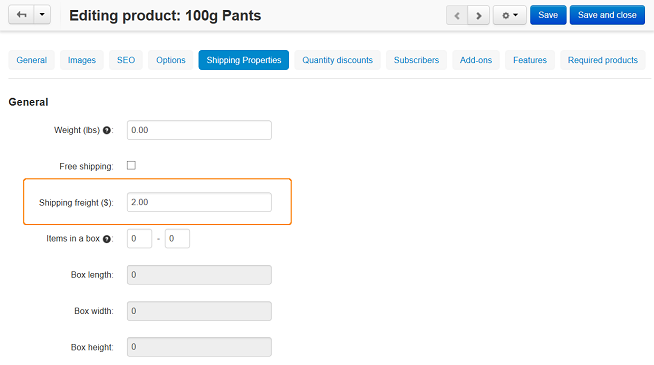 Shipping cost per item in CS-Cart and Multi-Vendor.