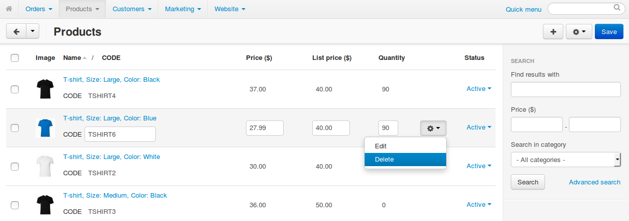 You can delete multiple variations at once, but only if you find them via Advanced Search, not on the Variations tab.