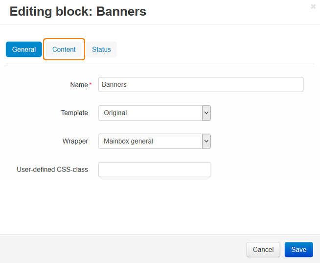Edit block