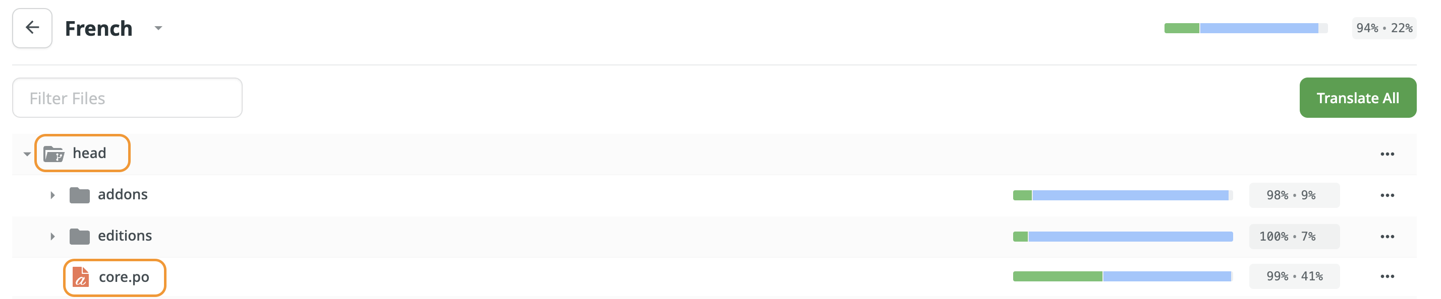 Select the file you want to contribute to.